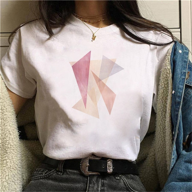 Beautiful Geometry Printed T Shirt