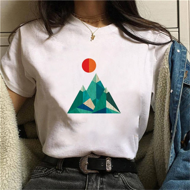 Beautiful Geometry Printed T Shirt